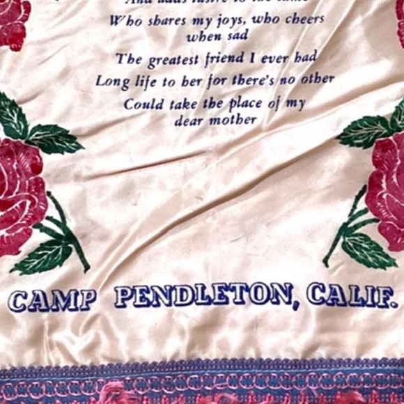Vintage United States Marine Corps Camp Pendleton Mother Pillow Case Sham - Picture 11 of 15